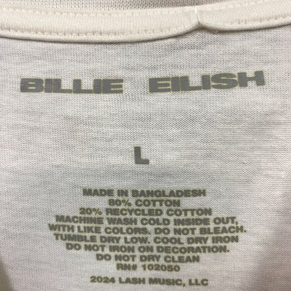 Billie Eilish Hit Me Hard and Soft Tshirt size large - Picture 4 of 4